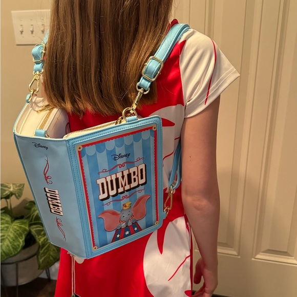 Loungefly Disney Dumbo Book Series Convertible backpack - Picture 5 of 5